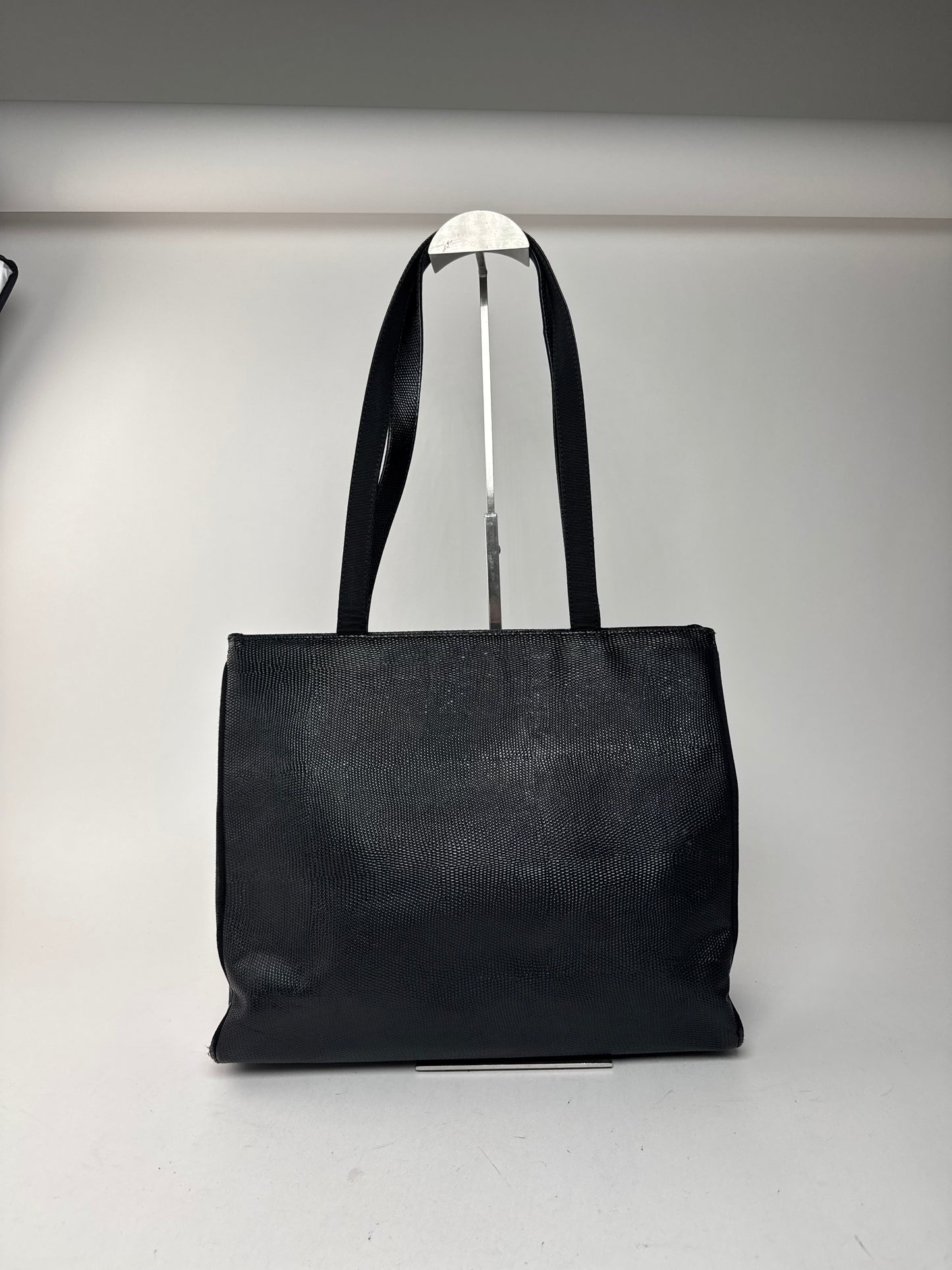 Sac vintage en cuir noir Salvatore Ferragamo
