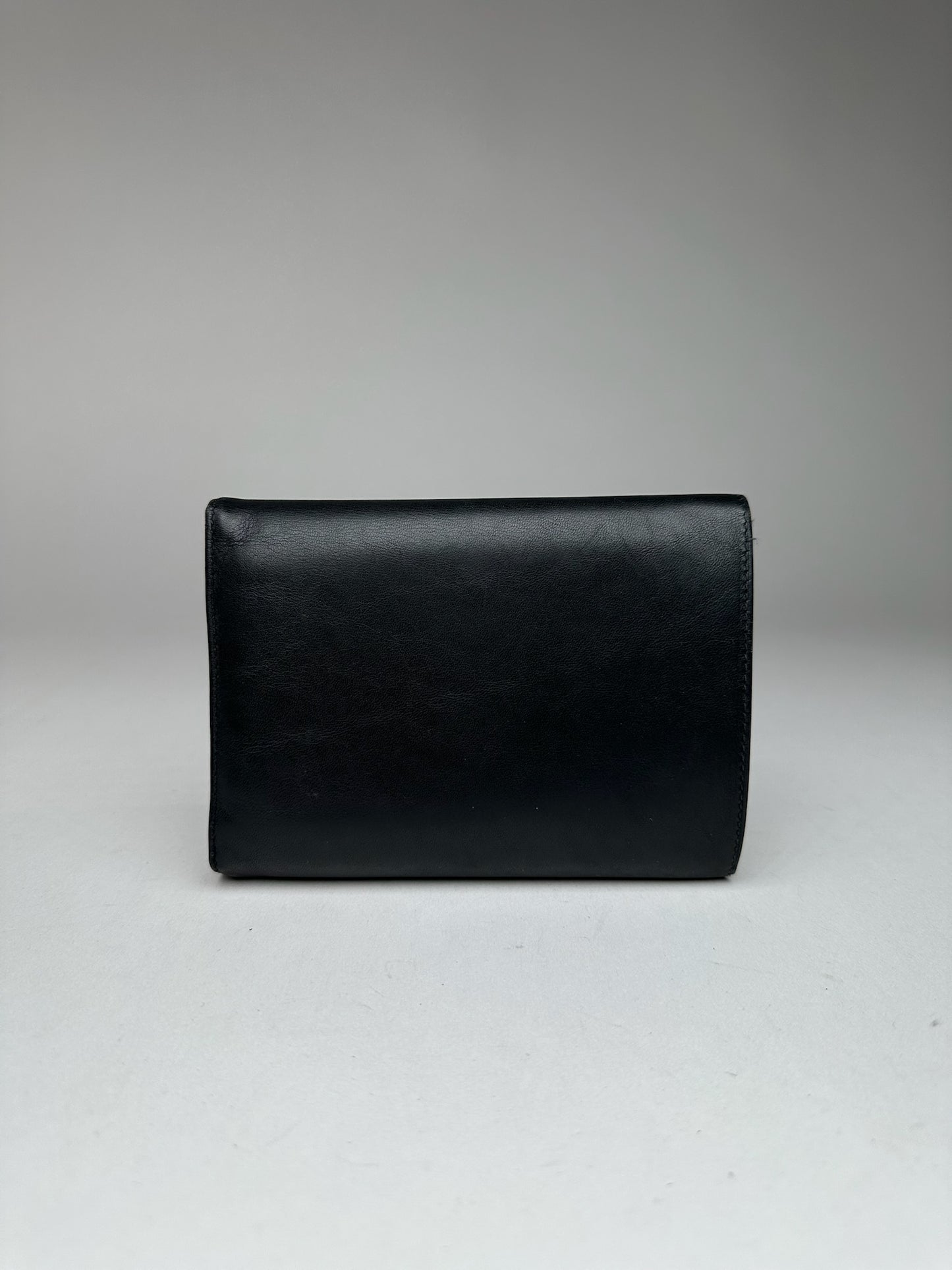 Vintage Gianni Versace Leather Wallet Black