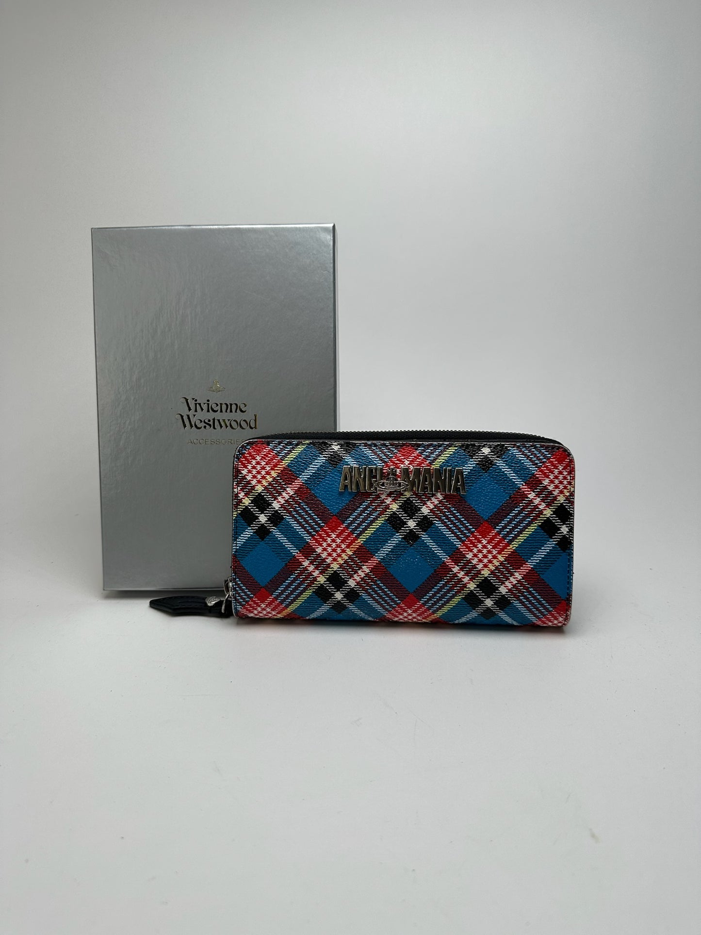 Vintage Vivienne Westwood leather wallet checked
