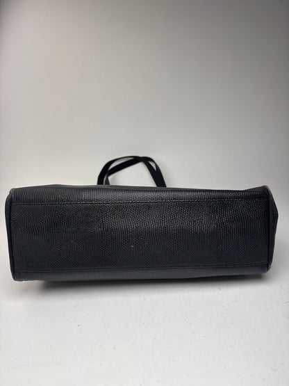 Sac vintage en cuir noir Salvatore Ferragamo