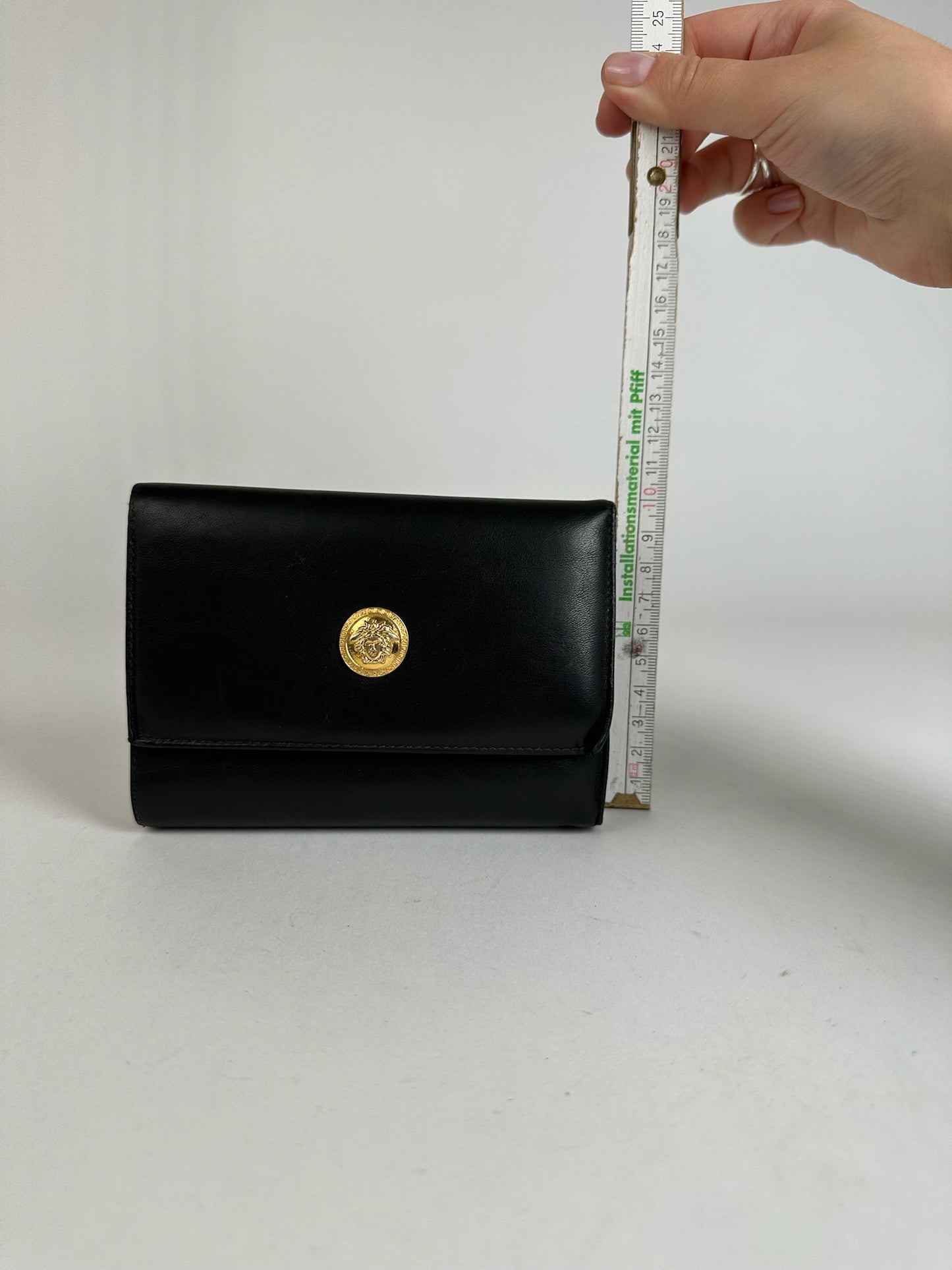 Vintage Gianni Versace Leather Wallet Black