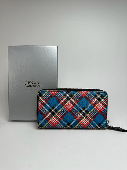 Vintage Vivienne Westwood leather wallet checked