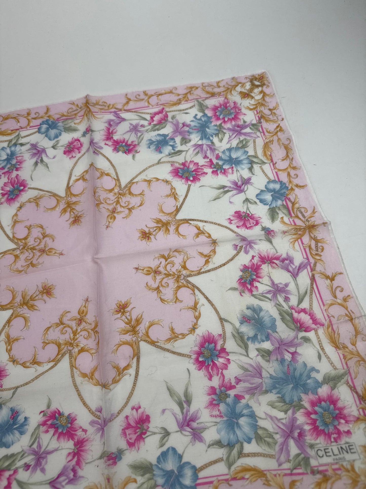 Vintage Celine Scarf Floral