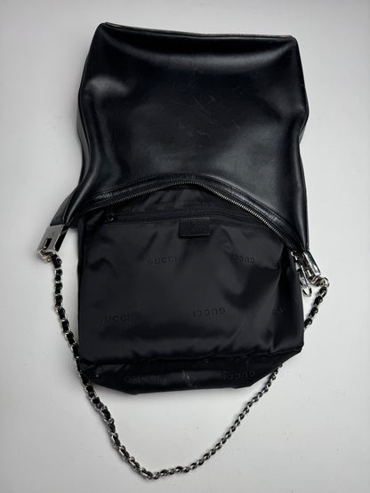 Vintage Gucci Leather Bag Black