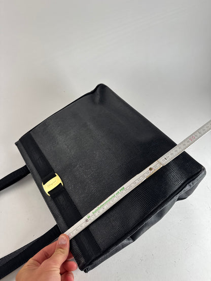 Sac vintage en cuir noir Salvatore Ferragamo