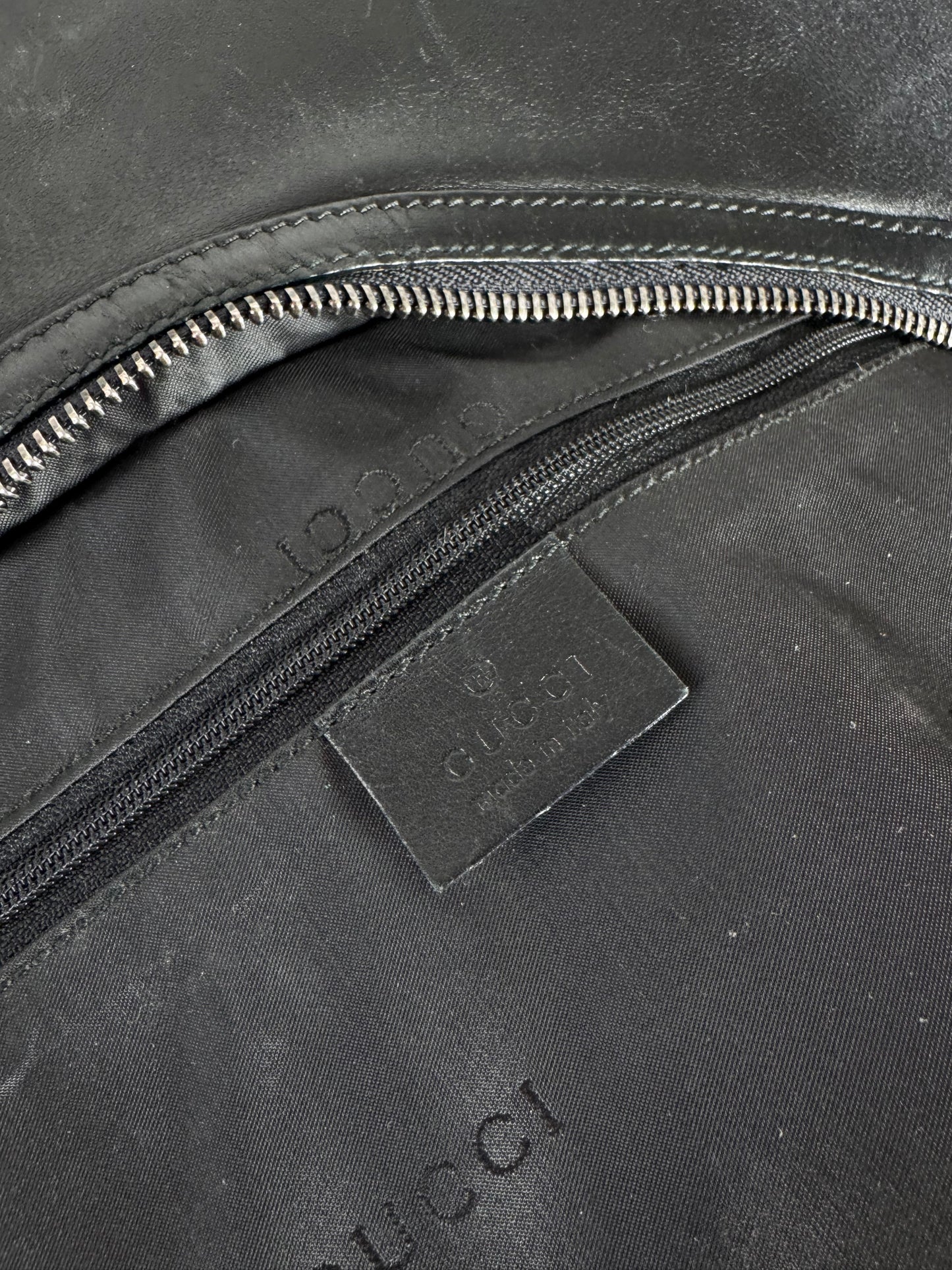 Vintage Gucci Leather Bag Black