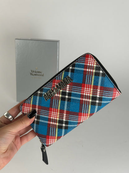 Vintage Vivienne Westwood leather wallet checked