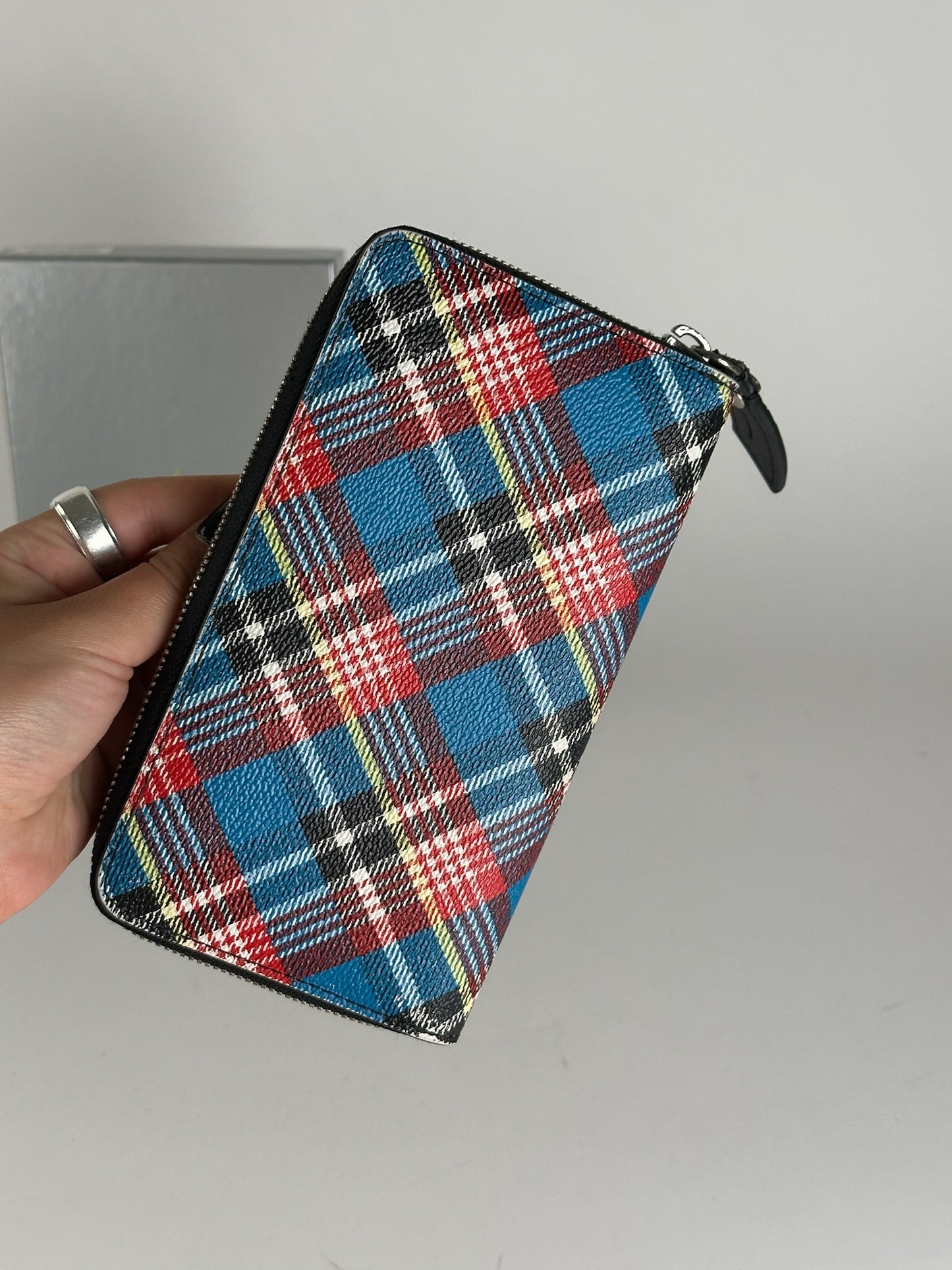 Vintage Vivienne Westwood leather wallet checked