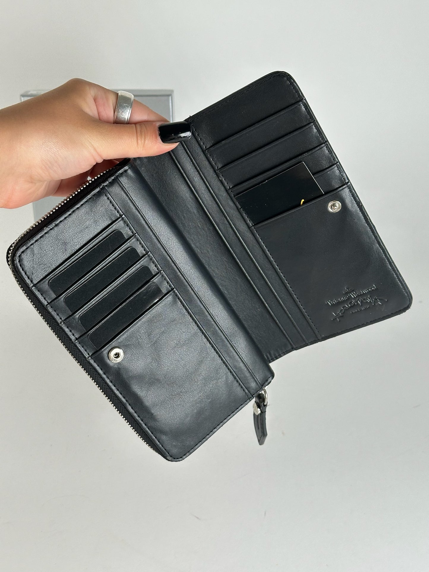 Vintage Vivienne Westwood leather wallet checked