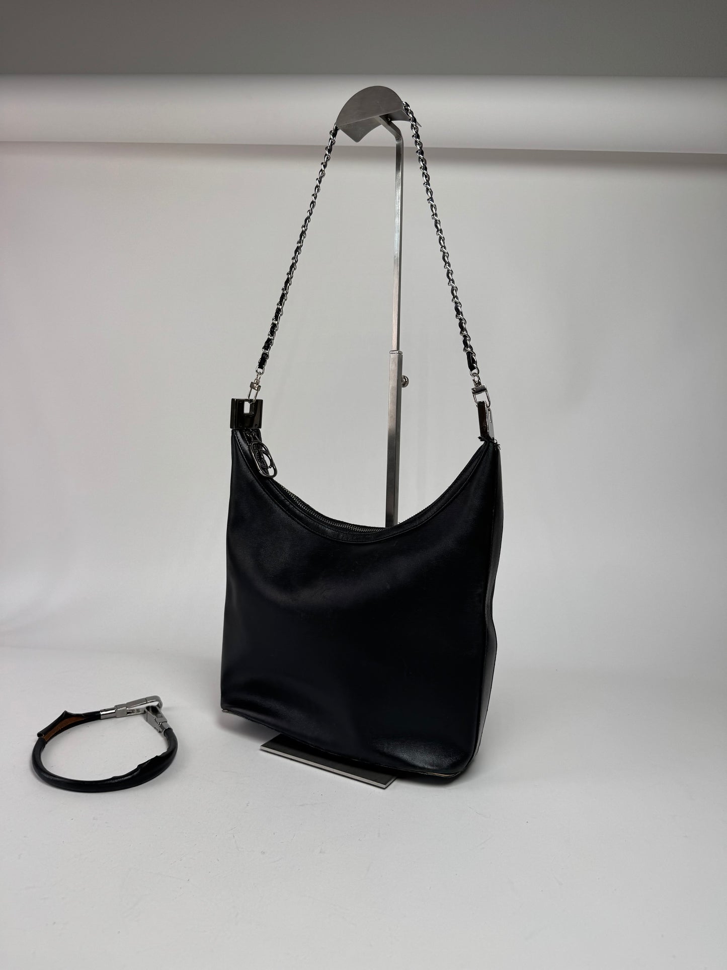 Vintage Gucci Leather Bag Black