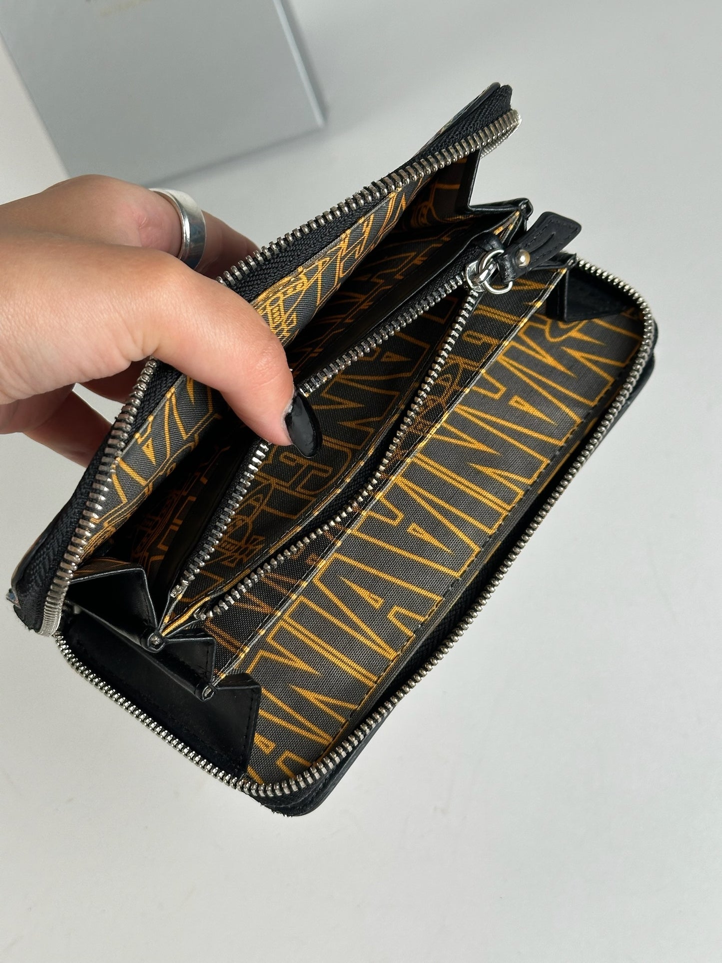 Vintage Vivienne Westwood leather wallet checked