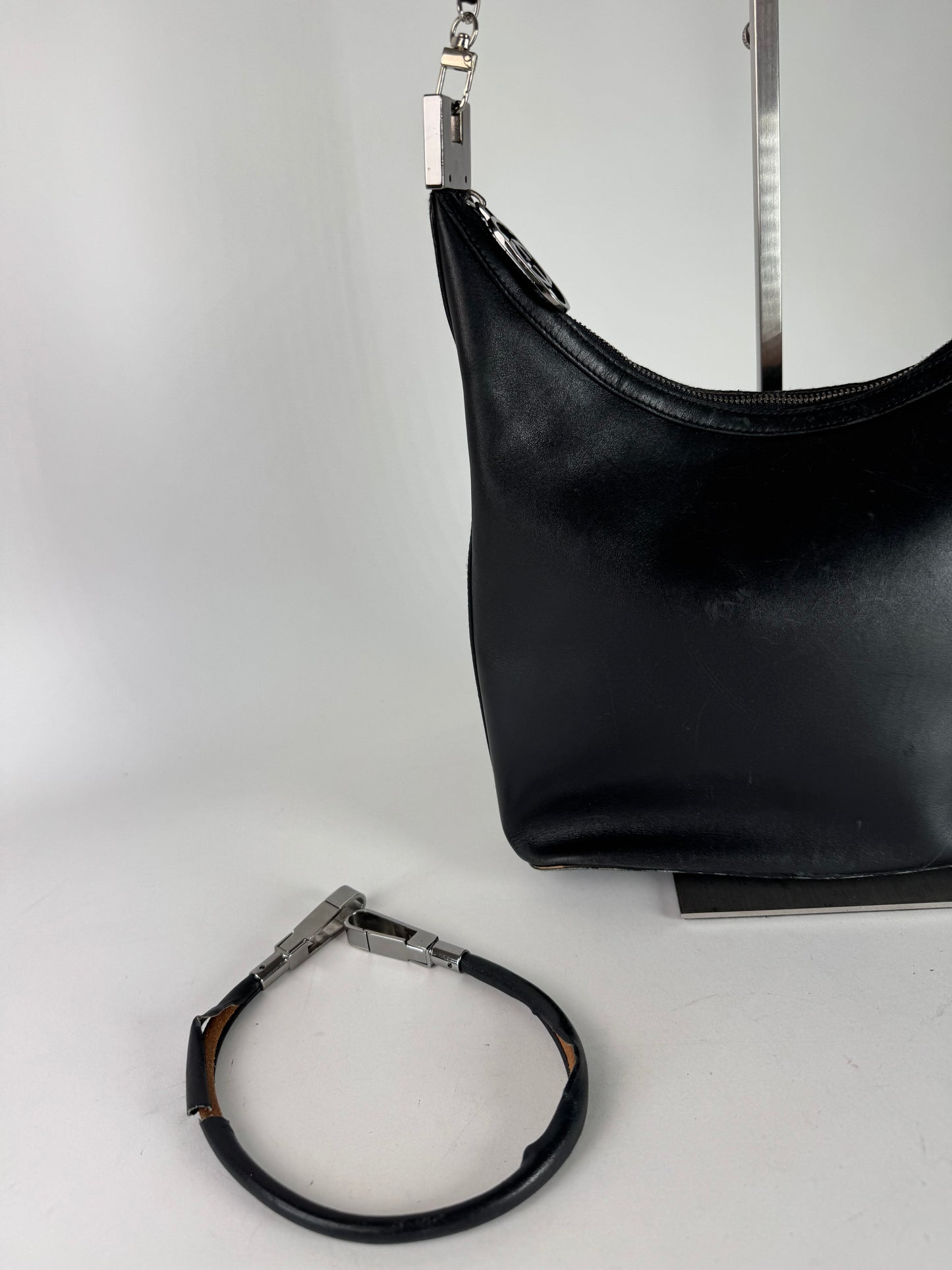 Vintage Gucci Leather Bag Black