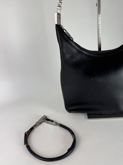 Vintage Gucci Leather Bag Black