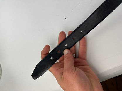 Vintage Dior Leather Belt Black