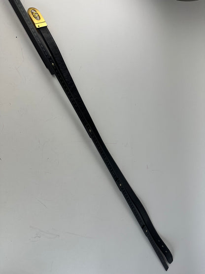 Vintage Dior Leather Belt Black