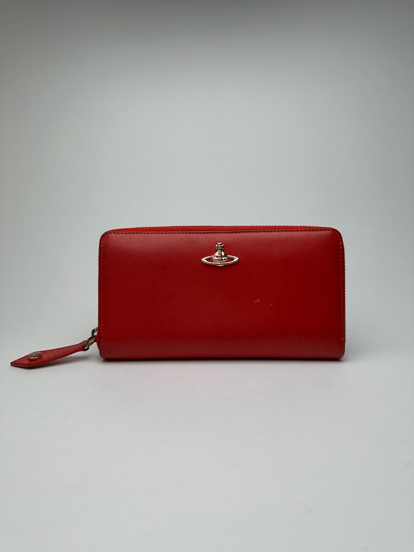 Vintage Vivienne Westwood leather wallet red