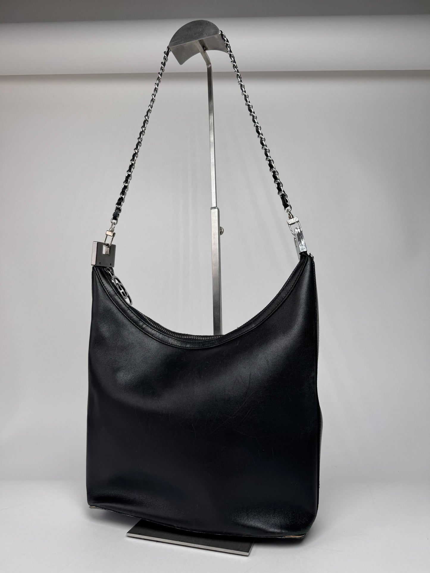 Vintage Gucci Leather Bag Black