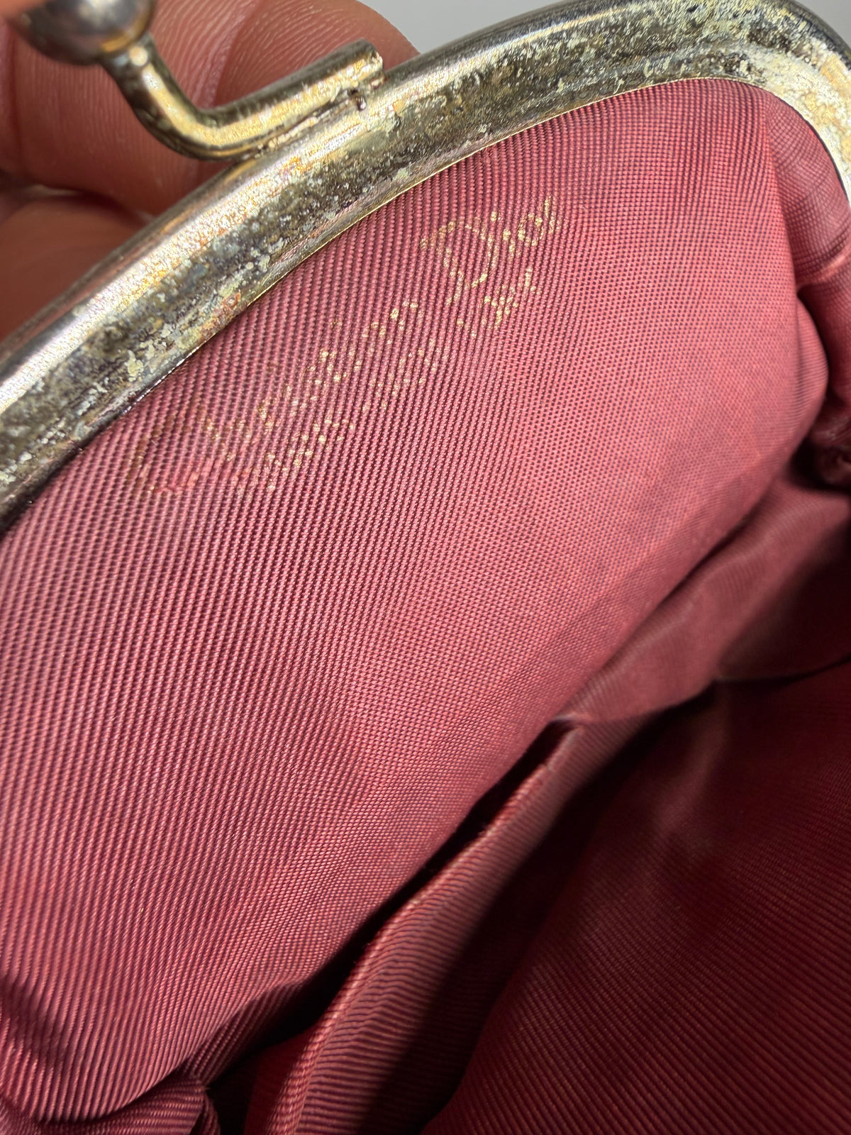 Vintage Dior Oblique Jacquard Coin Purse Brown Cream