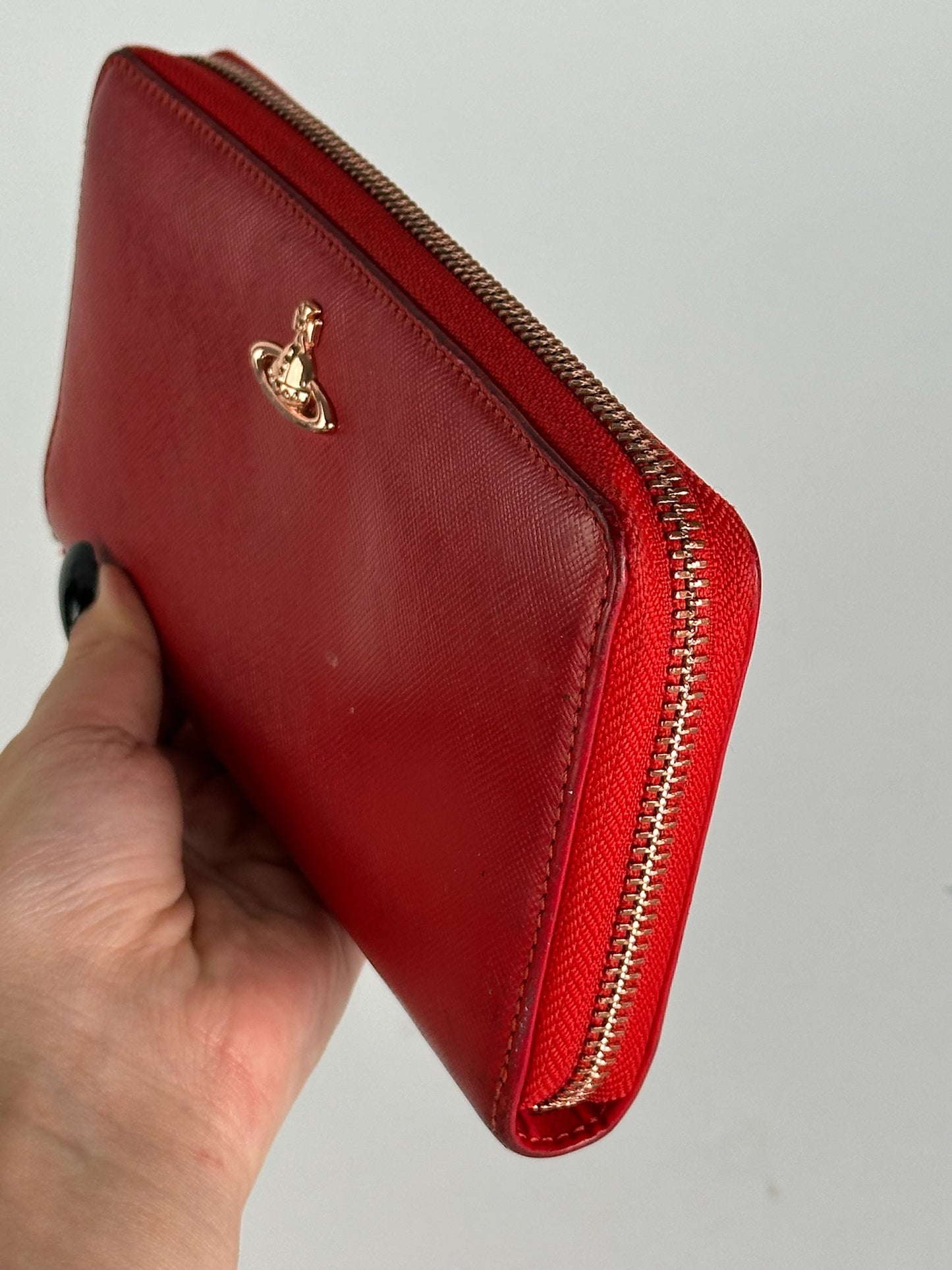Vintage Vivienne Westwood leather wallet red