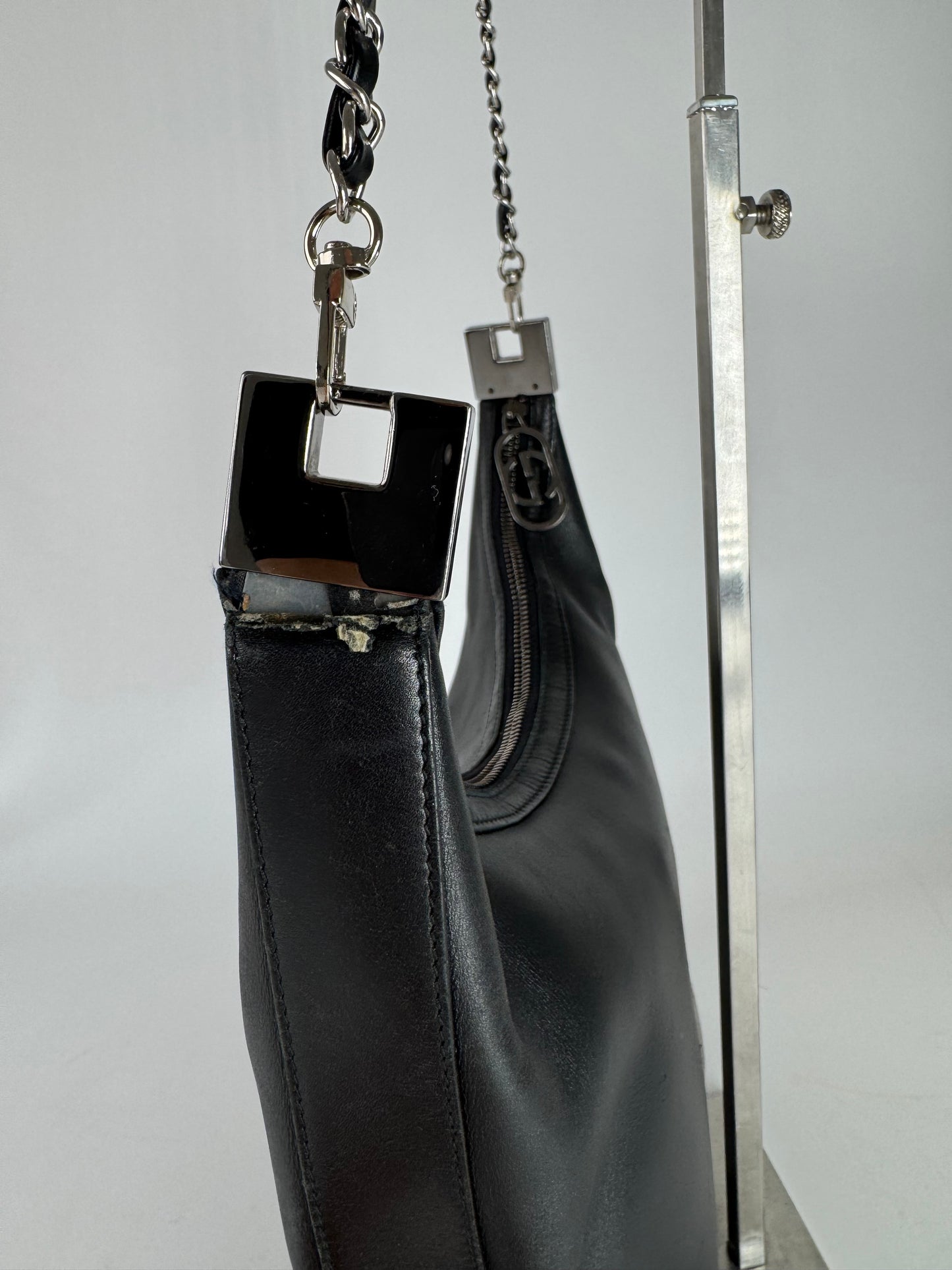 Vintage Gucci Leather Bag Black