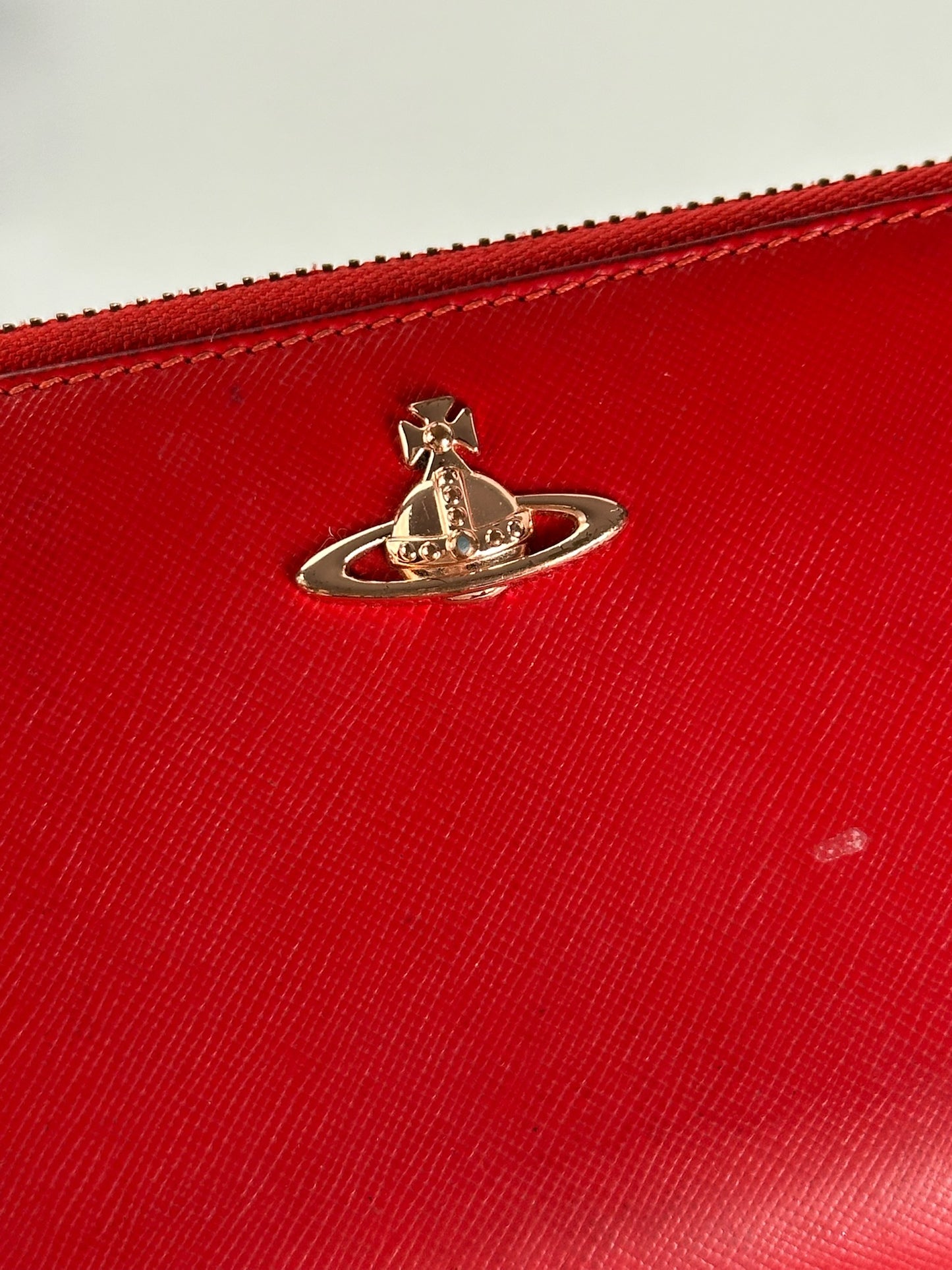 Vintage Vivienne Westwood leather wallet red