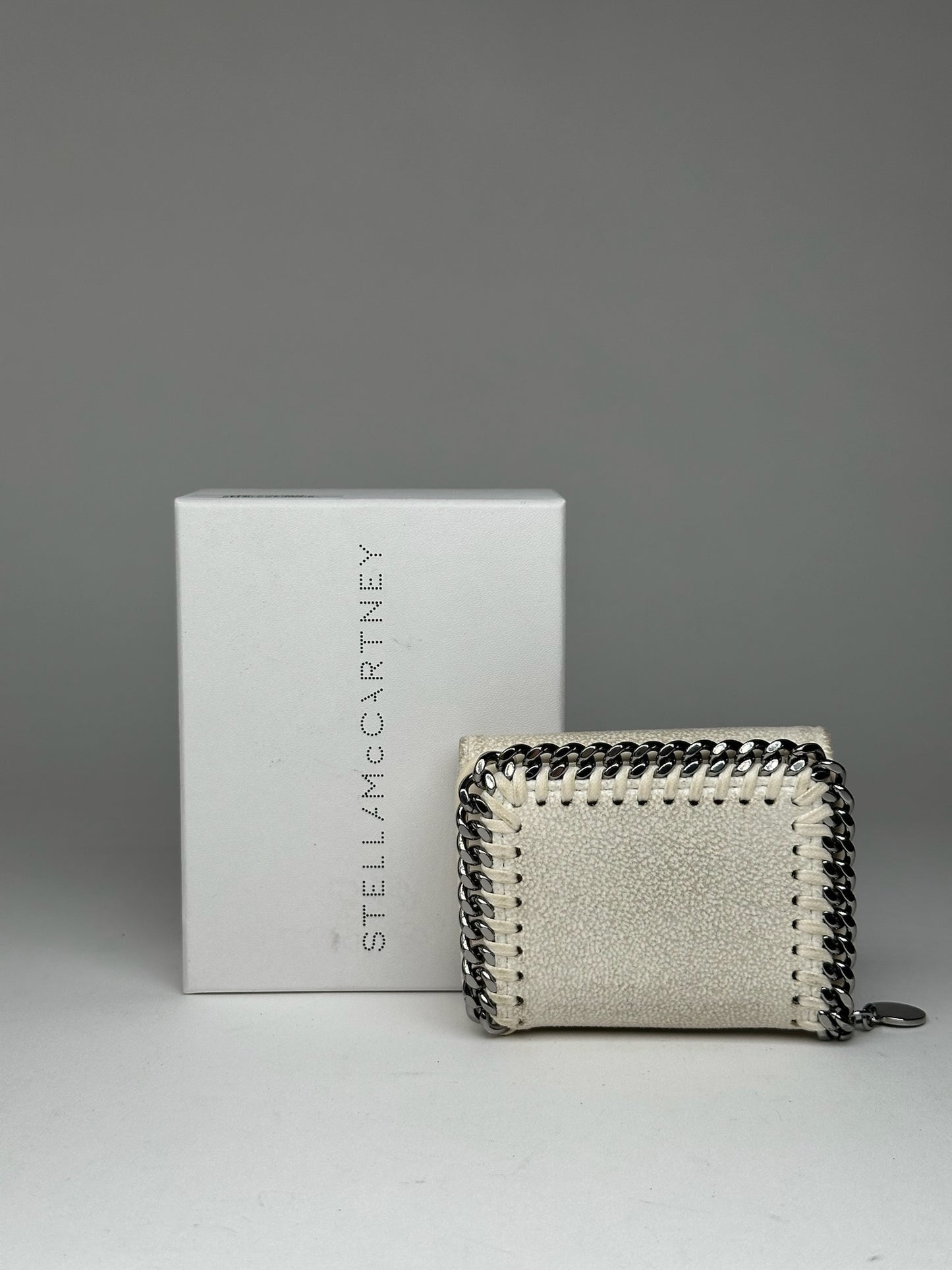 Stella Mc Cartney Vegan Leather Falabella Wallet White