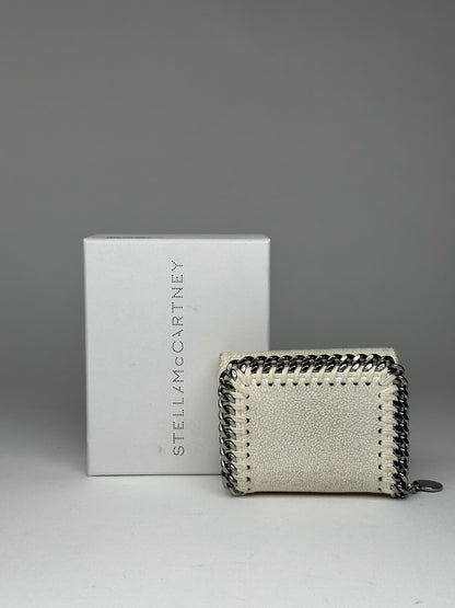 Stella Mc Cartney Vegan Leather Falabella Wallet White