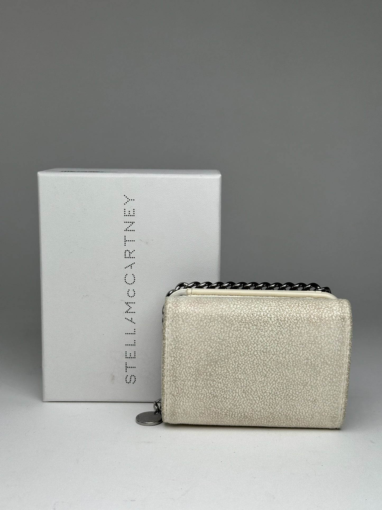 Stella Mc Cartney Vegan Leather Falabella Wallet White