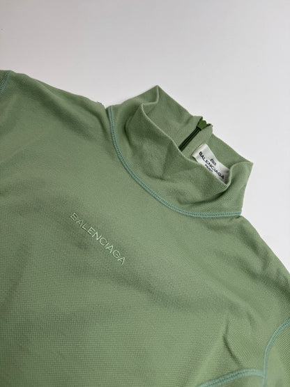 Vintage Balenciaga Turtleneck Sweater Green M