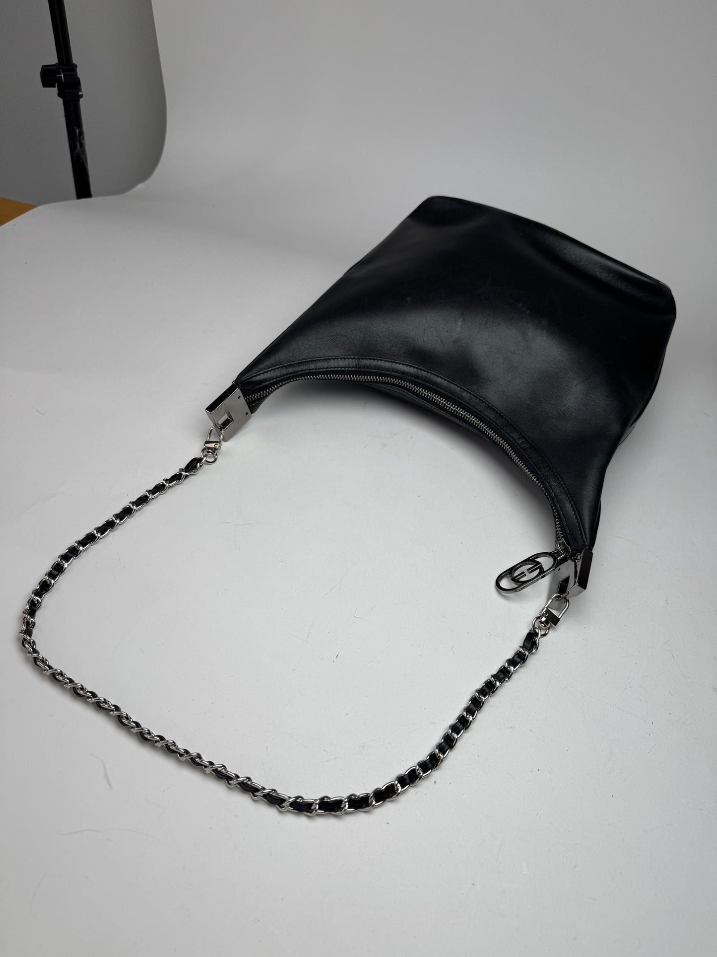 Vintage Gucci Leather Bag Black