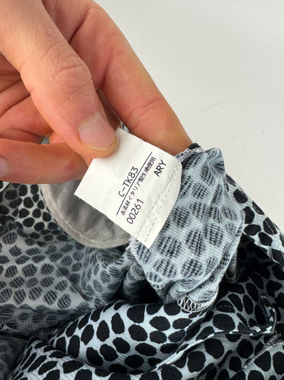 Vintage Yves Saint Laurent Polkadot Dress Blue black 38\M