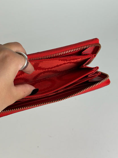 Vintage Vivienne Westwood leather wallet red