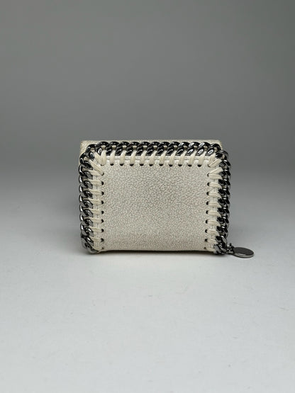 Stella Mc Cartney Vegan Leather Falabella Wallet White