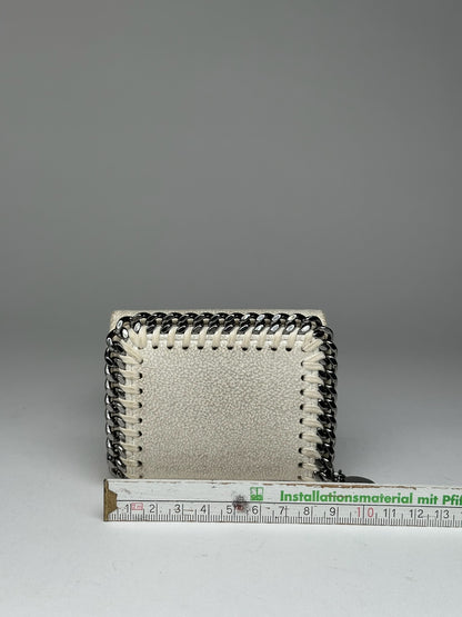 Stella Mc Cartney Vegan Leather Falabella Wallet White