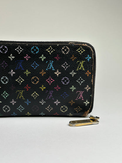 Vintage Louis Vuitton Multicolore Monogram Bifold Wallet c. 2003 Black