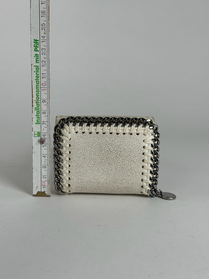 Stella Mc Cartney Vegan Leather Falabella Wallet White