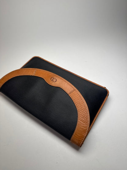 Vintage Dior Leather Clutch black Brown
