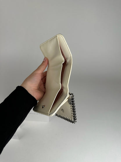 Stella Mc Cartney Vegan Leather Falabella Wallet White