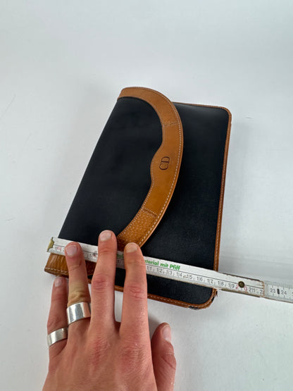 Vintage Dior Leather Clutch black Brown