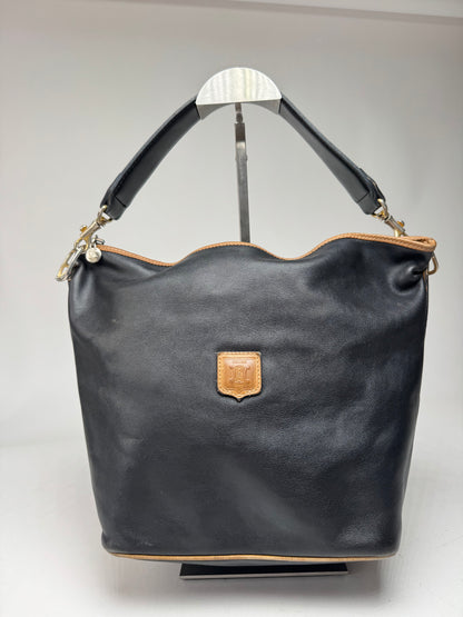 Vintage Celine Paris Sac Seau Leather Bag Black