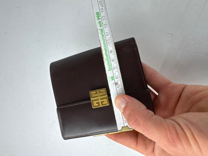 Vintage Givenchy Patent Leather Wallet Brown
