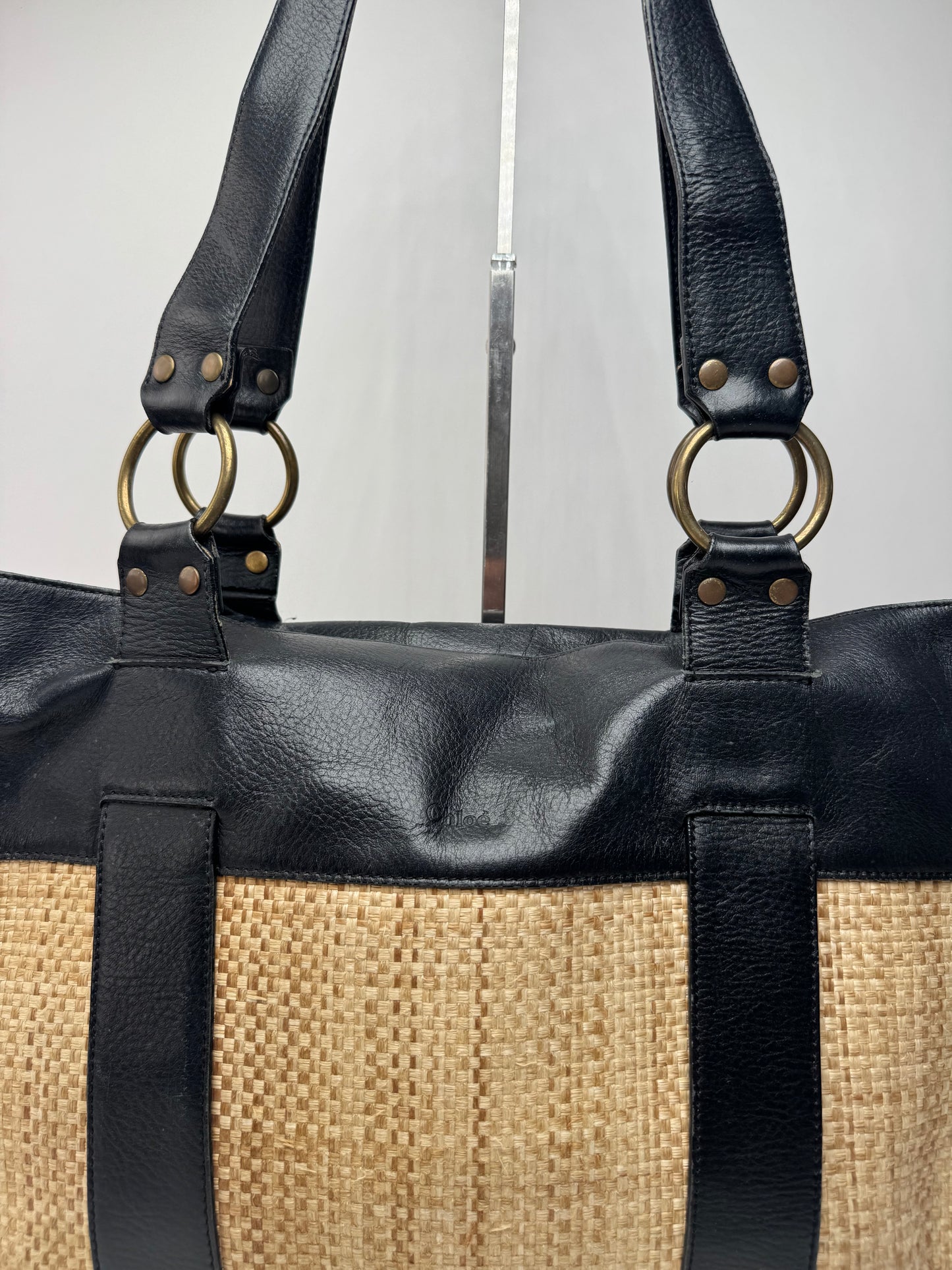 Sac Chloé vintage beige noir