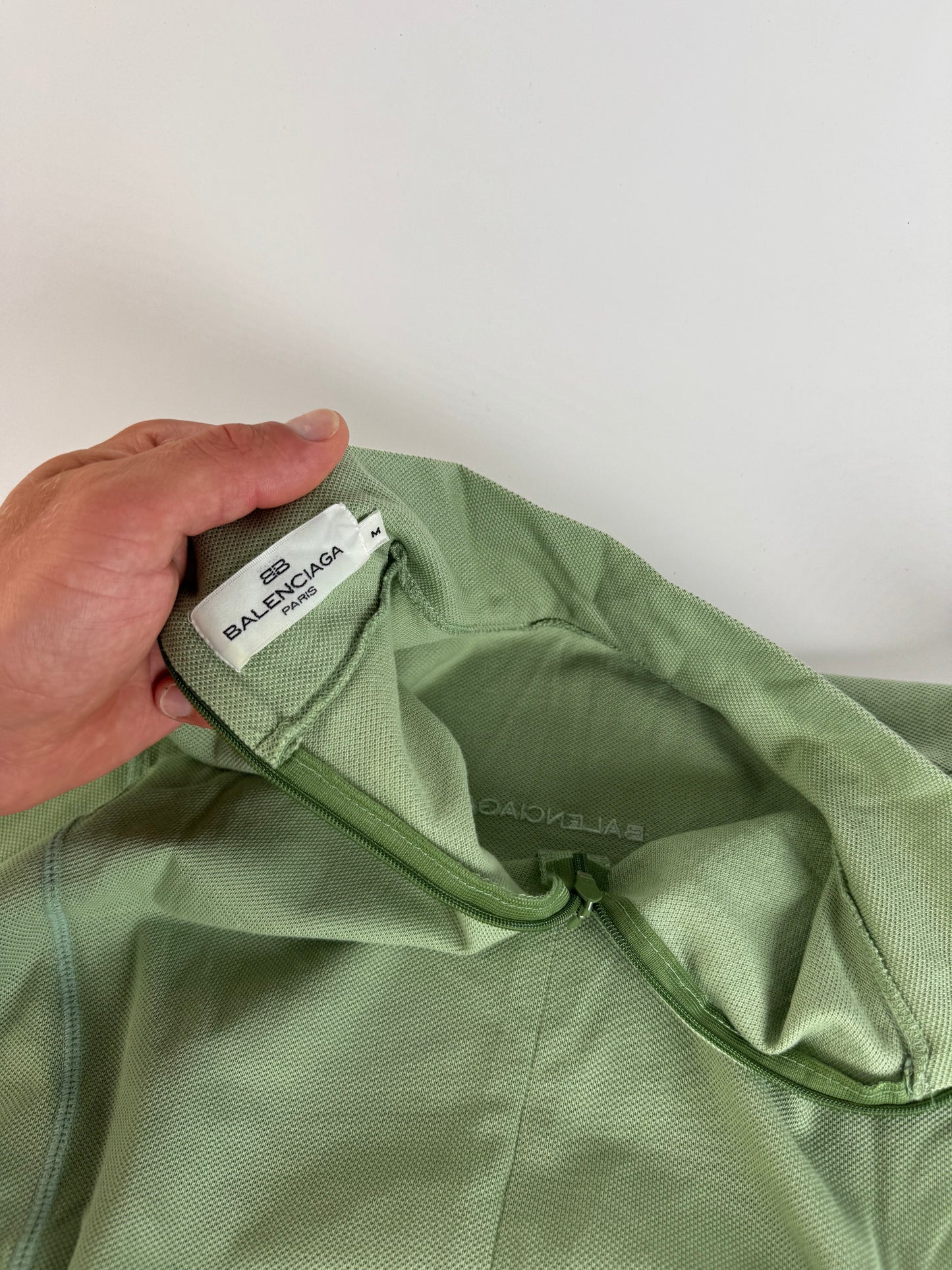 Vintage Balenciaga Turtleneck Sweater Green M