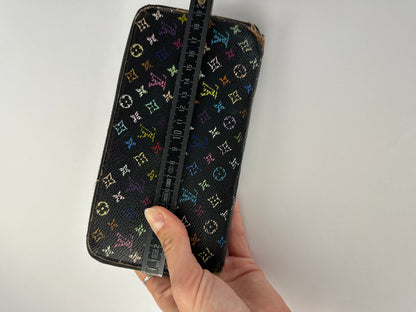 Vintage Louis Vuitton Multicolore Monogram Bifold Wallet c. 2003 Black
