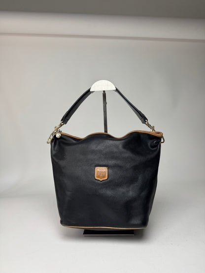Vintage Celine Paris Sac Seau Leather Bag Black
