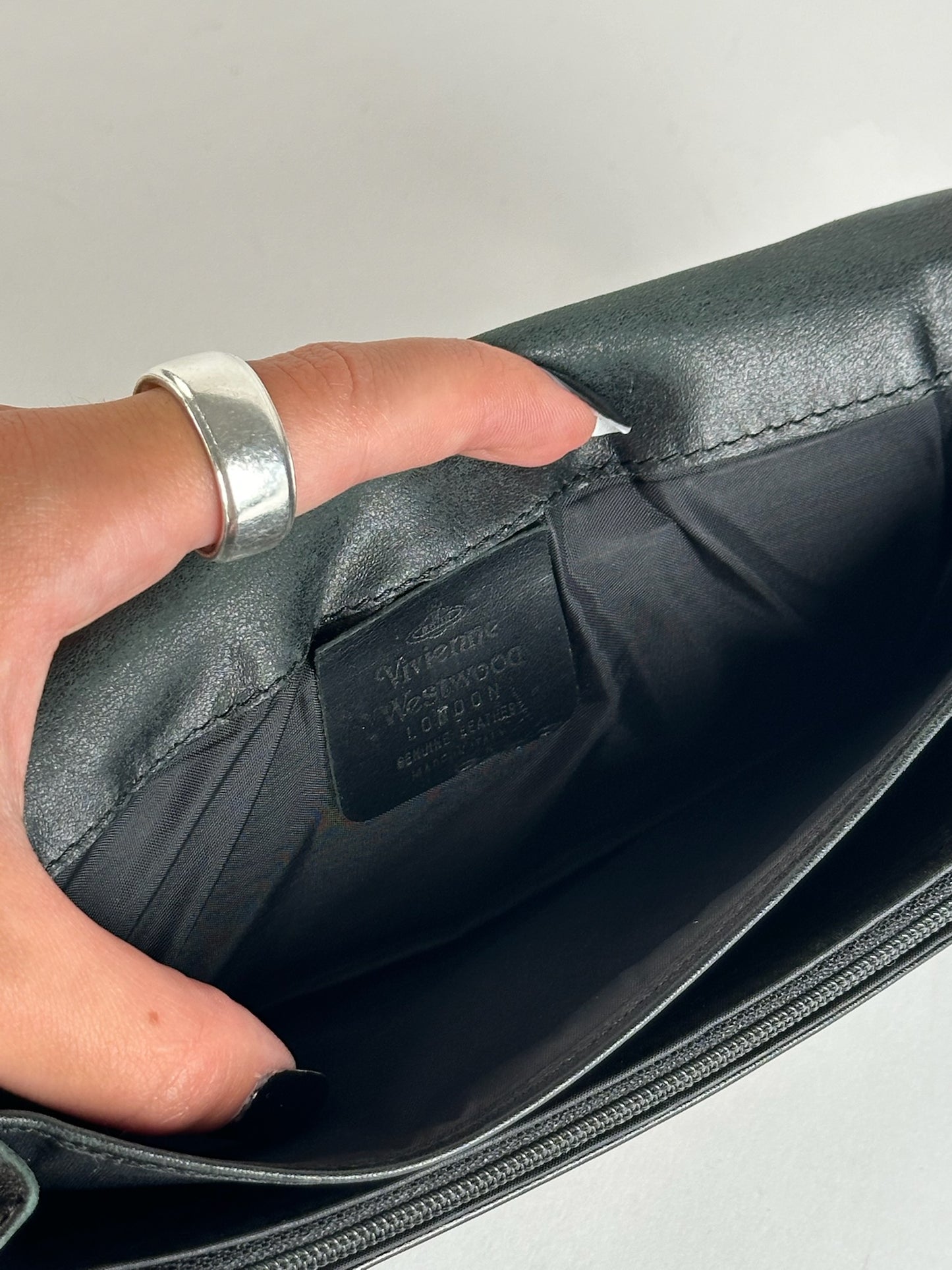 Vintage Vivienne Westwood wallet gray black