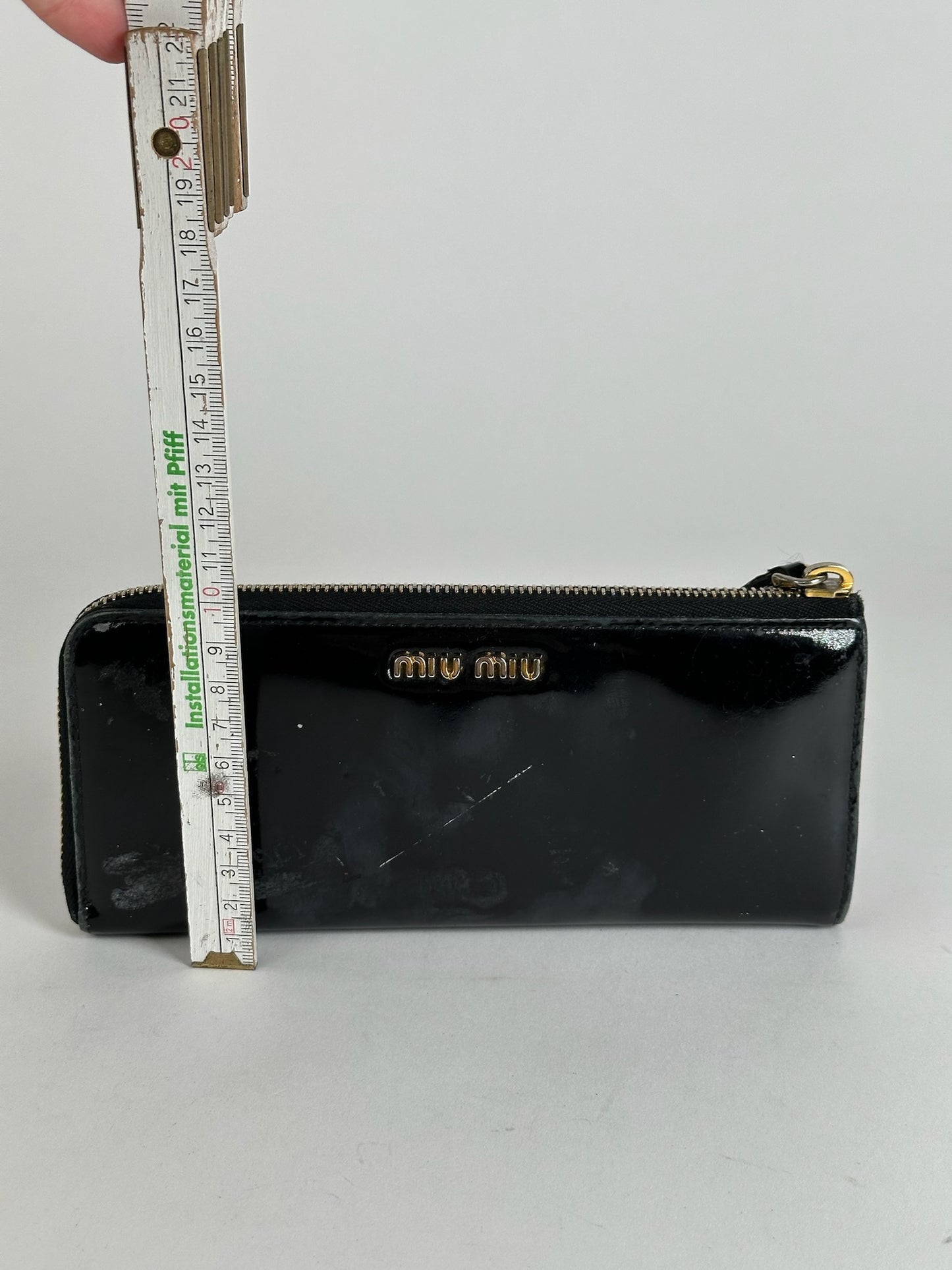 Vintage Miu Miu Patent Leather Wallet Black