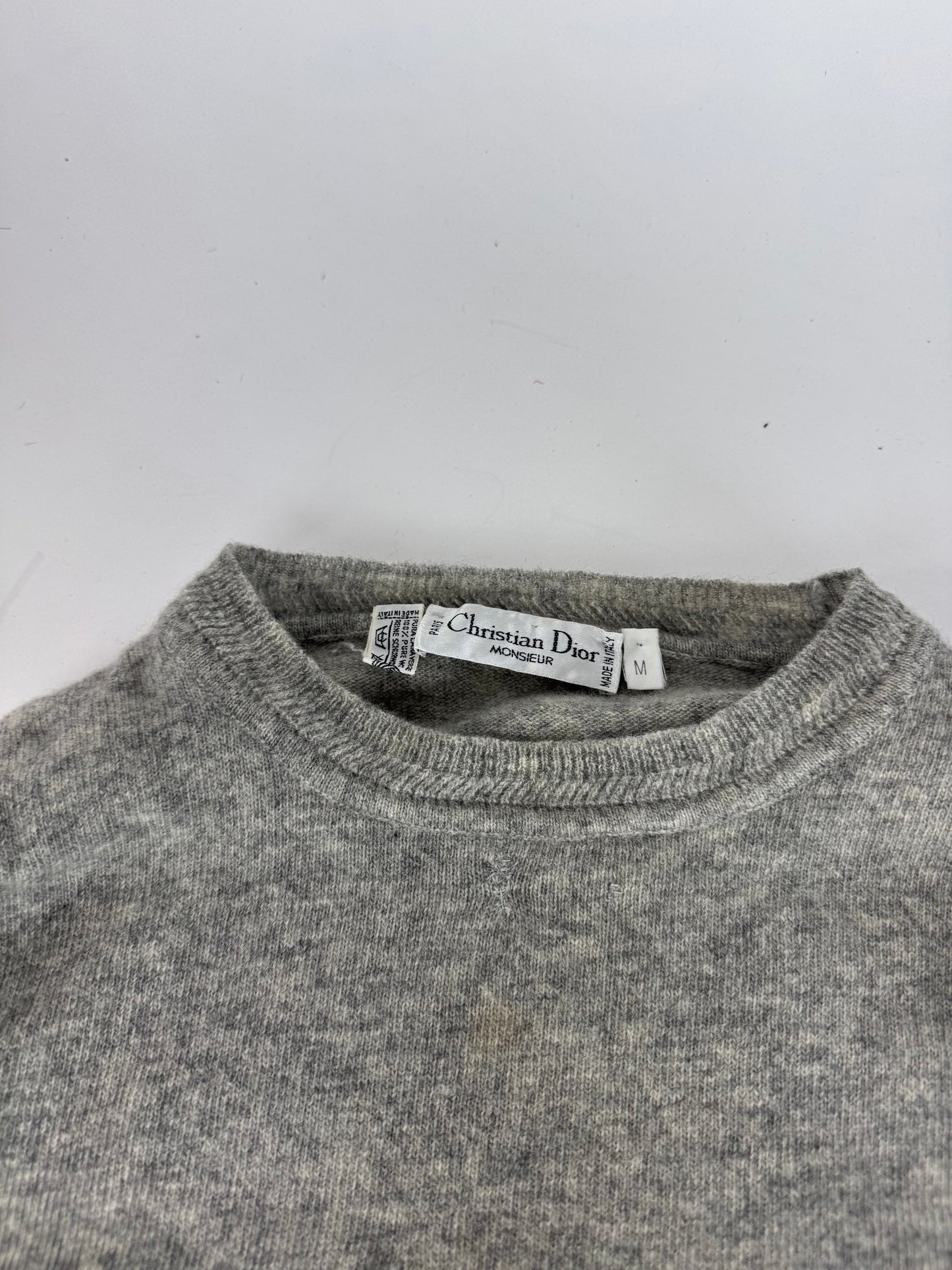 Vintage Dior Men’s Crewneck Wool Sweater M