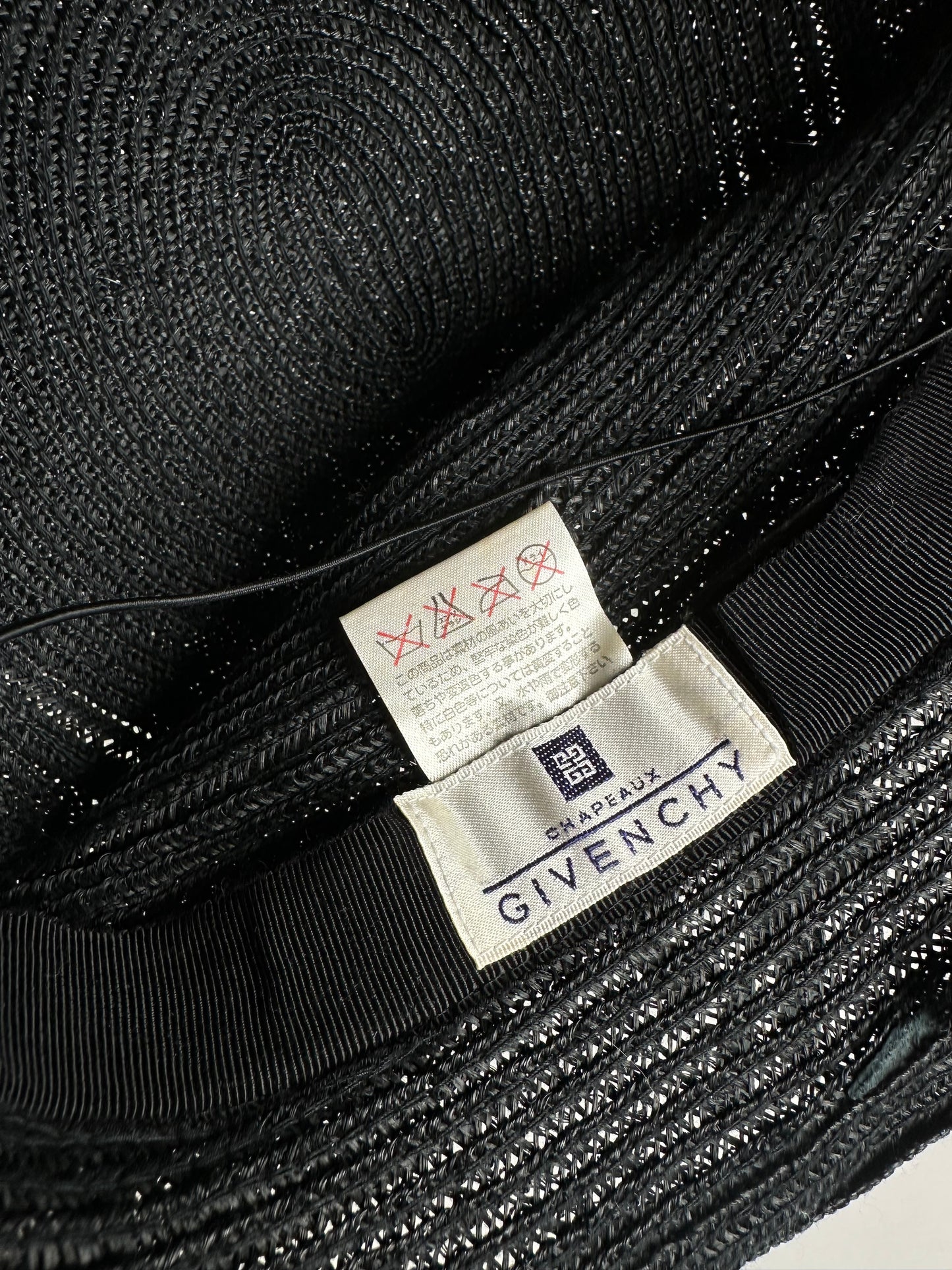 Vintage Givenchy Synthetic Hat Black M