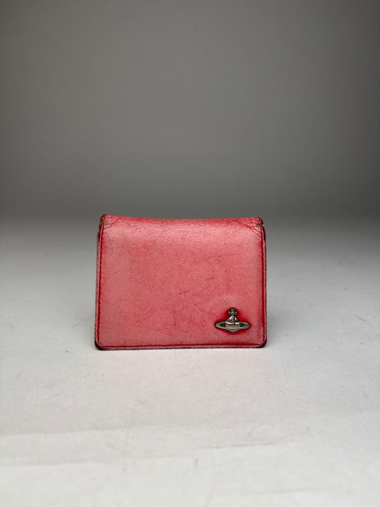Vintage Vivienne Westwood Leather Card Holder Pink